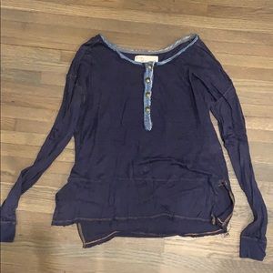 Vintage Havana Thin Long Sleeve Top